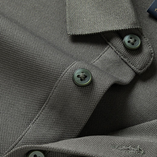 【双面含桑蚕丝】罗蒙男士经典polo衫男长袖t恤男春秋男士polo衫 商品图12