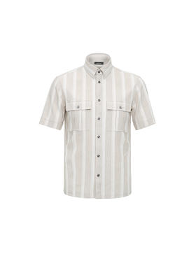 callisto棉混纺休闲短袖衬衫 STCSS118Y