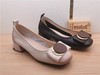 2022豪行春季女鞋正品真皮休闲舒适粗跟浅口女单鞋22130699大码 商品缩略图0