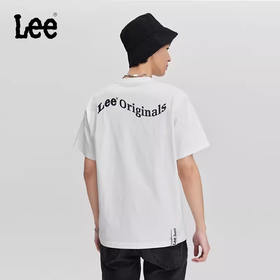 Lee商场同款24早春新品舒适版Logo印花男圆领短袖T恤LMT0074723RX00FK14000