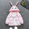 儿童卡通兔外套春秋新款女童洋气上衣男宝连帽风衣休闲夹克萌宝装 商品缩略图2