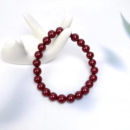 含辰砂工艺品~玉美人菲菲~40305朱砂圆珠约8mm手串 商品图0