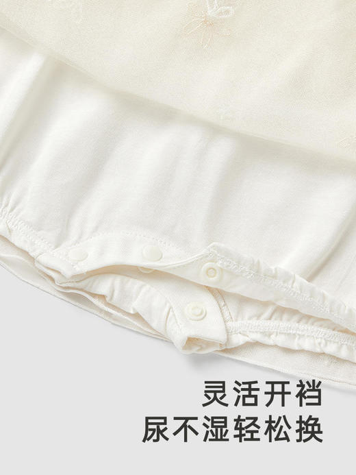 英氏婴儿连体衣可爱女宝网纱公主裙蛤夏装哈衣2024新款YRHBJ2Q365A 商品图4