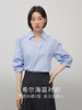 【专属特价】熙世界设计感五分袖衬衣女2025秋夏新款别致洋气褶皱气质衬衫上衣 商品缩略图1