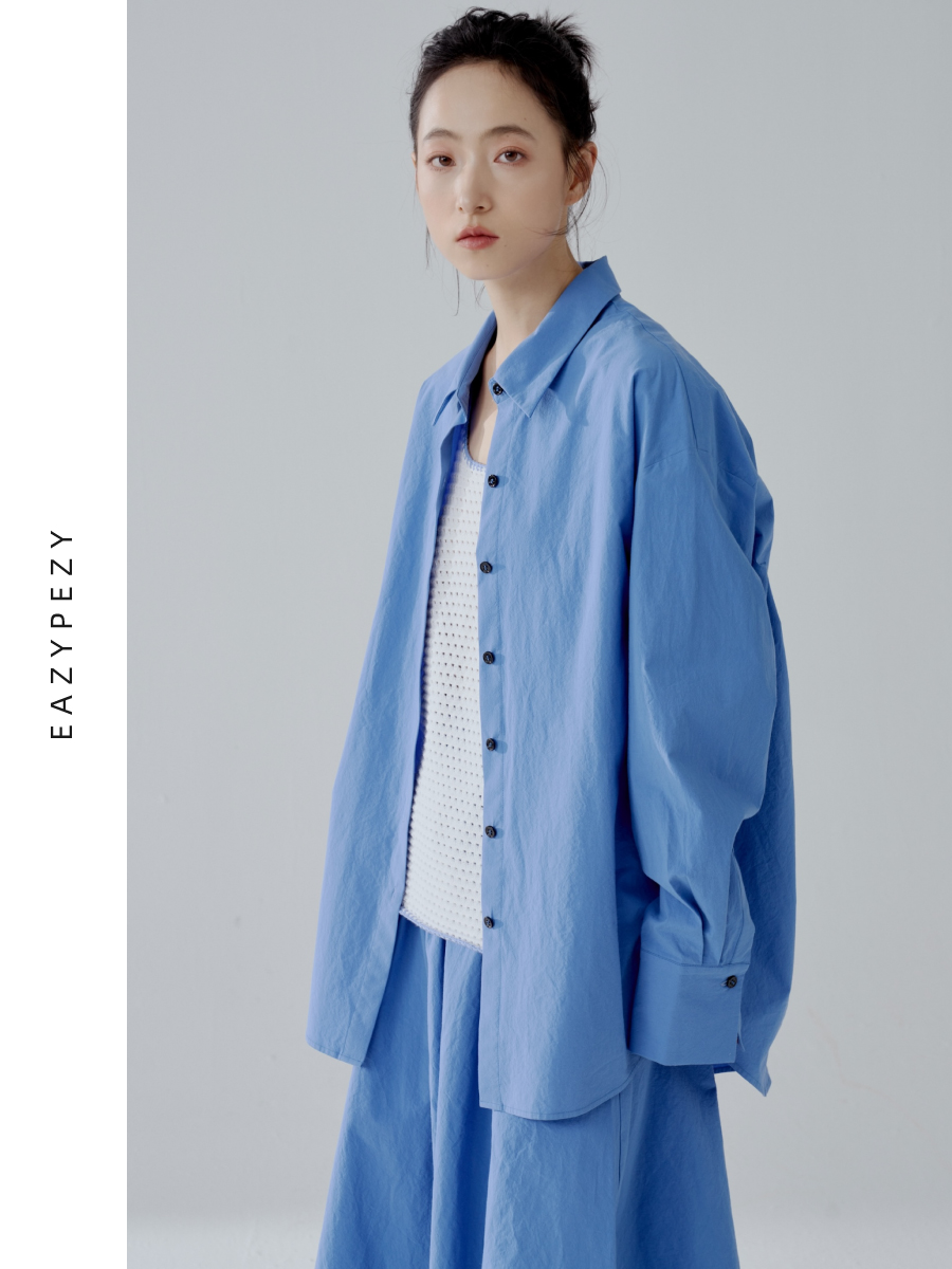2024SS 碧海蓝天纯棉衬衫套装