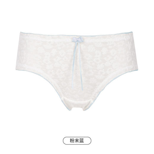 都市丽人基础系列蕾丝网布内裤女提花女士内裤低腰三角内裤LK43A4 商品图9