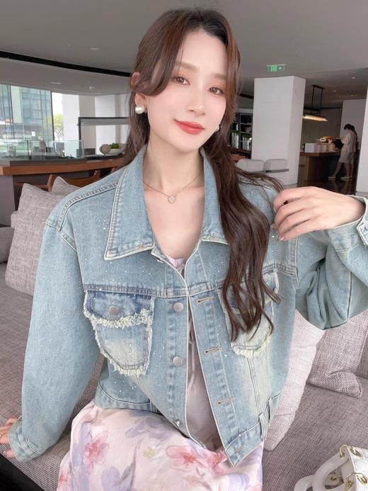 张心子【明月松涧】仙气名媛风立体蝴蝶刺绣套装两件套 U2402002 商品图10