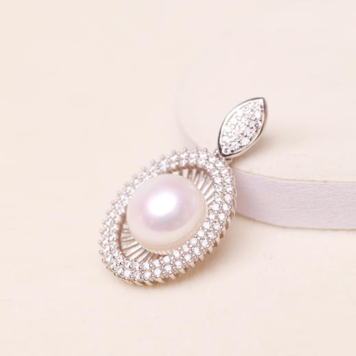 美裕 925银 淡水珍珠吊坠（不含链）10-11mm白 107853 商品图3