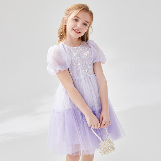 笛莎Deesha 2024年新款渐变网纱连衣裙 商品图1