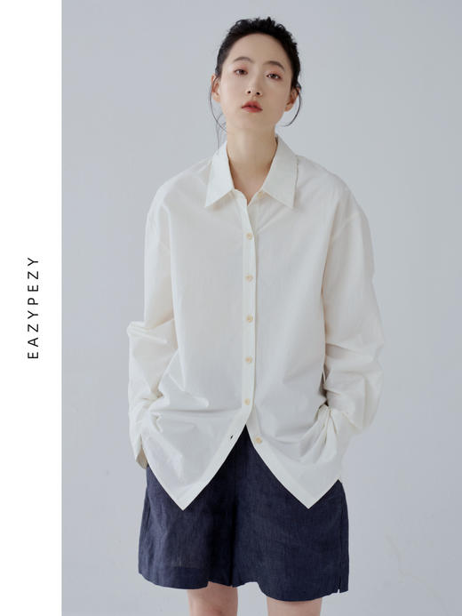 柞丝长绒棉经典男朋友衬衫 商品图3