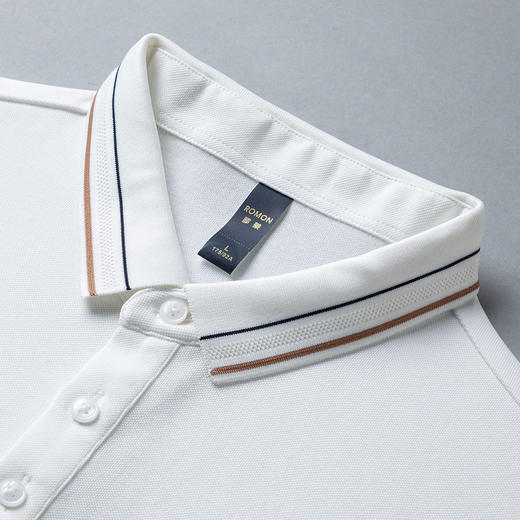 【双面含桑蚕丝】罗蒙男士经典polo衫男长袖t恤男春秋男士polo衫 商品图11