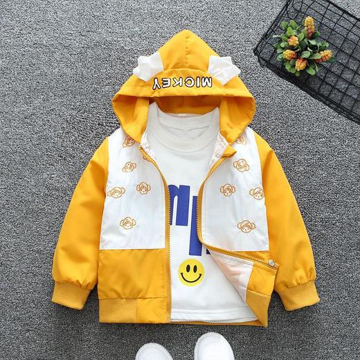 儿童装女童外套春装2024新款宝宝中小童运动夹克洋气冲锋衣上衣潮 商品图3