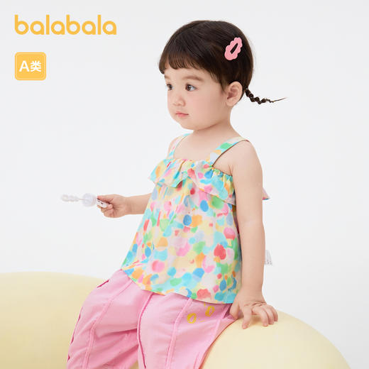 巴拉巴拉宝宝上衣婴儿衣服女童夏装新款清新俏皮甜美可爱时髦 商品图0