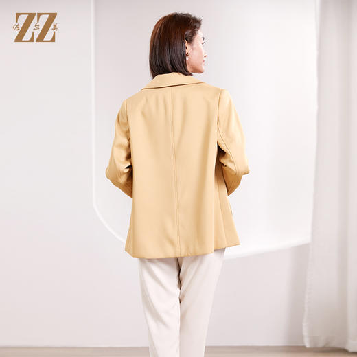 佐尔美春季新款 气质简约百搭短风衣外套女E33FD02 商品图4