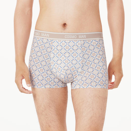 都市丽人都市锋尚潮流时尚男士平角裤男凉感冰丝男士内裤无锦纶平角FK4HA8 商品图1