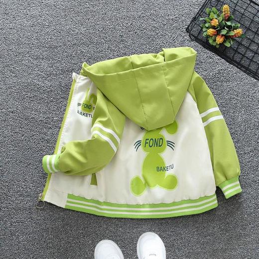 男女童外套春球薄款中大童宽松休闲连帽冲锋衣夹克儿童春秋外穿 商品图1
