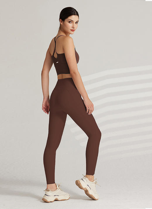 哈瓦塔提臀侧兜腰精瑜伽九分裤 跑步裤 商品图14