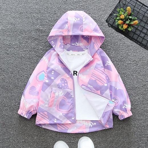 童装女童秋装薄款冲锋衣外套春秋款中大童秋季炸街中大男童迷彩衣 商品图3