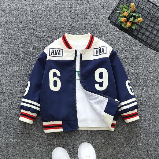 儿童装男童春秋款夹克男宝宝男孩春季洋气冲锋上衣休闲运动外套 商品图2