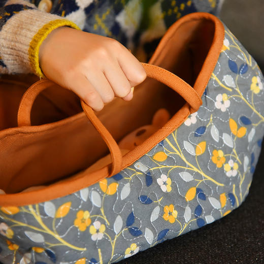 娃娃小屋手提篮收纳篮子布艺杂物玩具收纳 商品图2