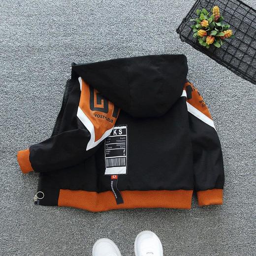 男童春装外套2024新款儿童装夹克连帽上衣春秋洋帅气中大童冲锋衣 商品图0