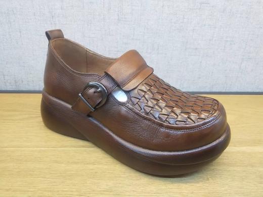 2011春季新款豪行真皮女鞋22192606舒适休闲厚底圆头单鞋专柜正品 商品图0