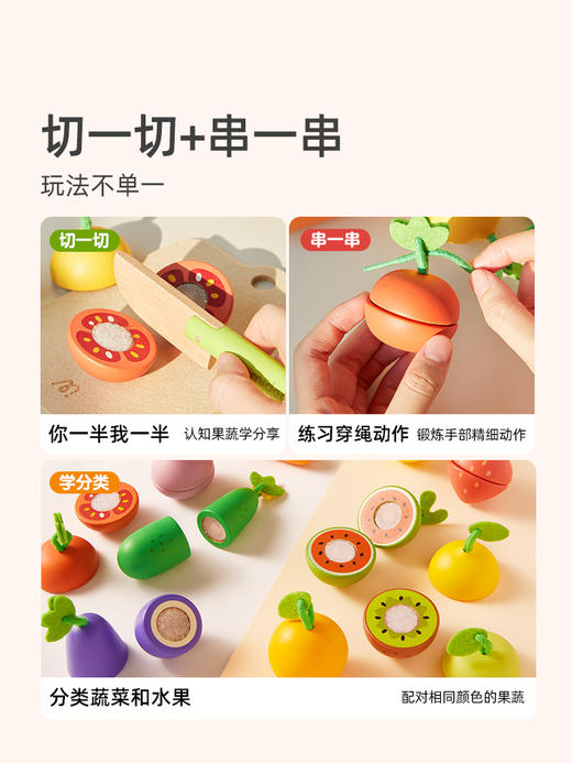 mideer趣味切切乐套装-美味蔬果铺 商品图1