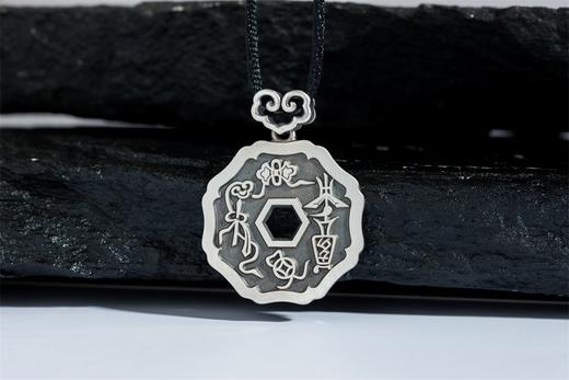 矩德泉坊 纯银手作  指日高升平安吉庆（3厘米挂扣版）Q2403000761 商品图5