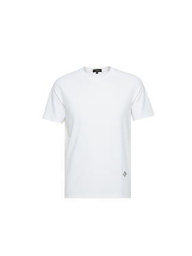 callisto白色弹力混纺T恤 STTSS198C