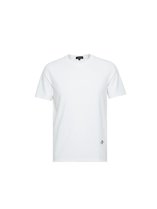 callisto白色弹力混纺T恤 STTSS198C 商品图0