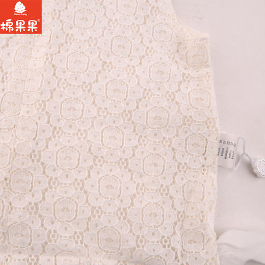 棉果果夏季女童无袖蕾丝连衣裙M222702419326 商品图2