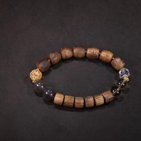 月光石奇楠单圈手串