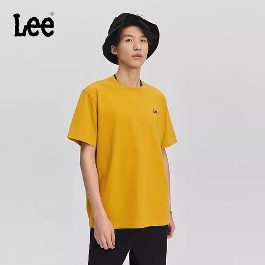 Lee商场同款舒适版圆领刺绣小Logo男短袖T恤休闲LMT0067744DR00FA05171 商品图0
