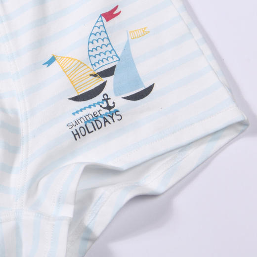 都市丽人眯雅佳基础系列舒肤棉男童内裤男童纯棉童装内裤平角裤平角男童内裤JK4B01 商品图6