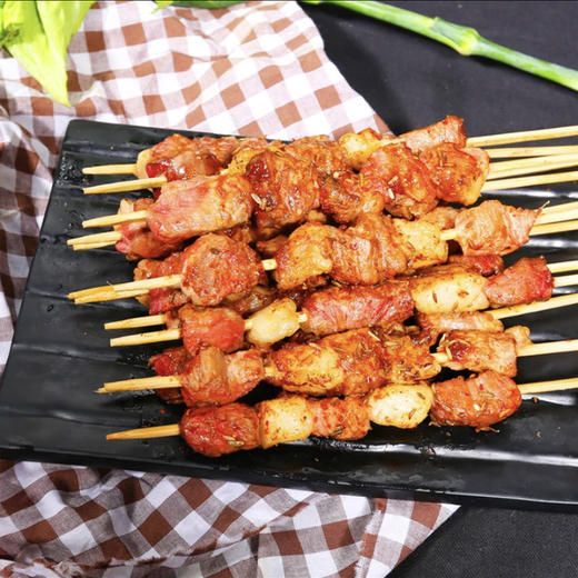 【顺丰发货，原切羊肉串，到手60串】 汇柒鲜内蒙古原切羔羊肉串1.2kg ，独立包装，春游必备送烧烤料包，多种吃法~ 商品图6