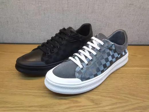 2022春季豪行男鞋12135173舒适休闲平底系带单鞋青年拼色板鞋正品 商品图2