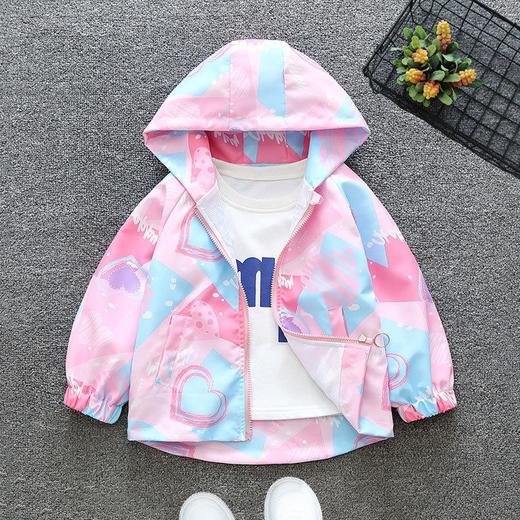 童装女童秋装薄款冲锋衣外套春秋款中大童秋季炸街中大男童迷彩衣 商品图2