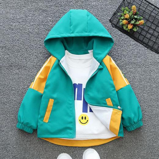 儿童春装女童小孩上衣2024新款连帽服夹克春秋女外套小童小女孩潮 商品图2