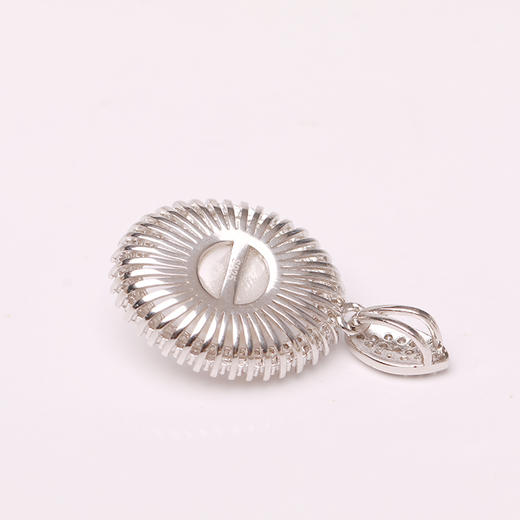 美裕 925银 淡水珍珠吊坠（不含链）10-11mm白 107853 商品图4