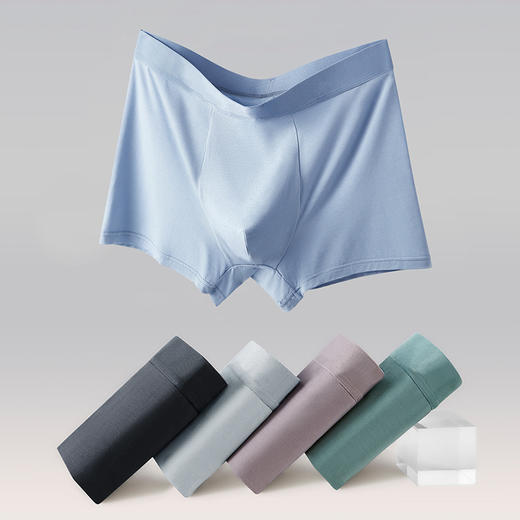 XY-1258  【1条】60支兰精莫代尔男士内裤5A粘纤抗菌透气内裤 商品图0