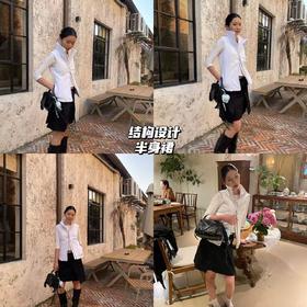 新品上身 | 不规则半裙look分享，基础款随便搭就够啦！👯