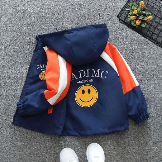 男童外套春秋款2024新款洋气儿童春装衣服女童休闲夹克连帽风衣 商品图0