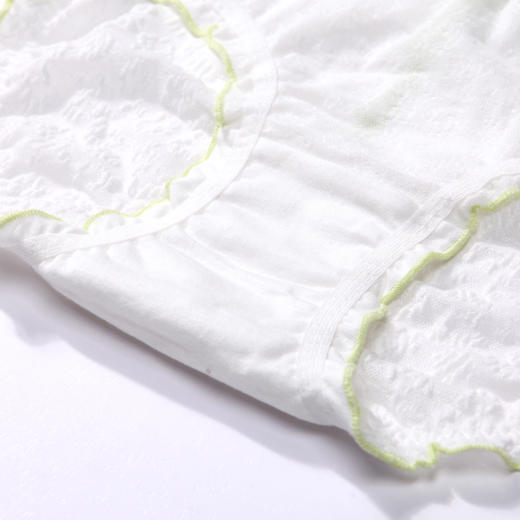 都市丽人基础系列蕾丝网布内裤女提花女士内裤低腰三角内裤LK43A4 商品图8