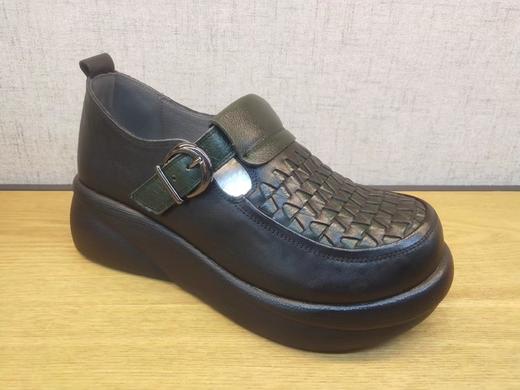 2011春季新款豪行真皮女鞋22192606舒适休闲厚底圆头单鞋专柜正品 商品图1