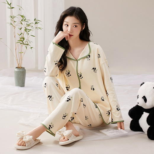 【宽松休闲】安星妍自带杯垫家居服 防凸点设计 一招解决尴尬式家居服 柔软面料 出汗也不会黏腻 舒适透气 可单穿外出 多色可选 商品图2