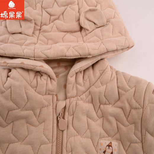 棉果果秋冬季新疆彩棉男童女童绗棉连帽长袖外套M401100118691 商品图2