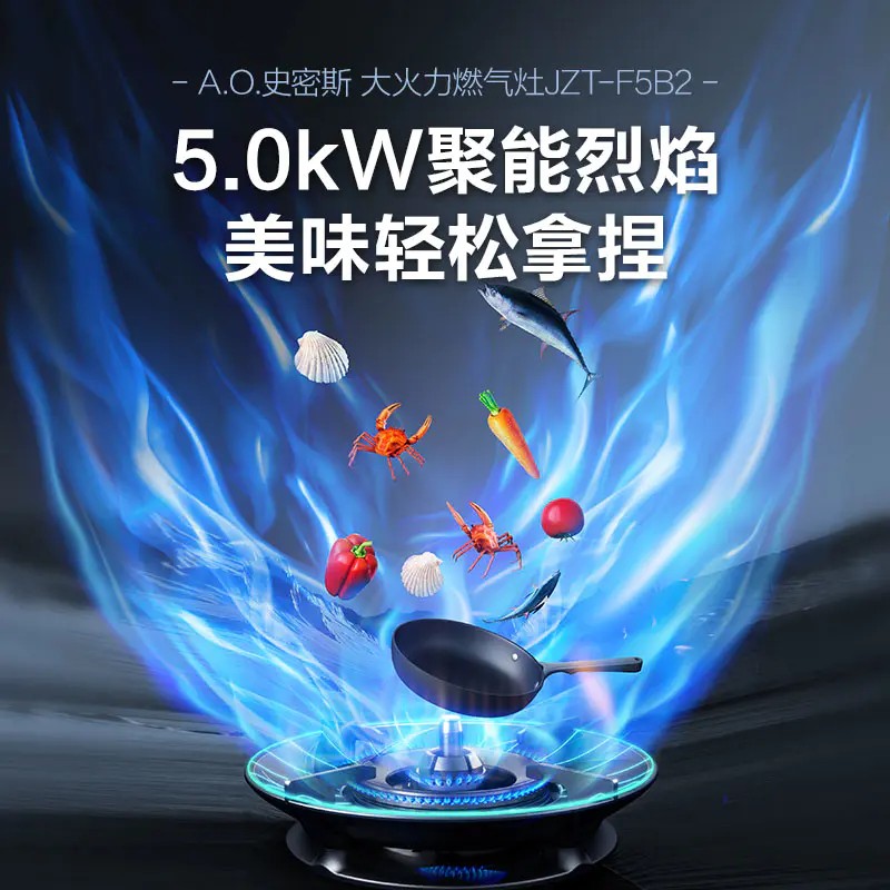 【JZT-F5B2】A.O.史密斯大火力燃气灶
