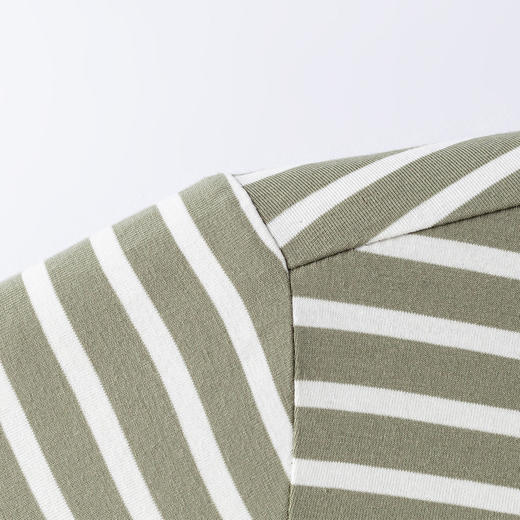 【桑蚕丝混纺】罗蒙男士春秋款撞色条纹polo衫男长袖t恤男士polo衫 商品图8