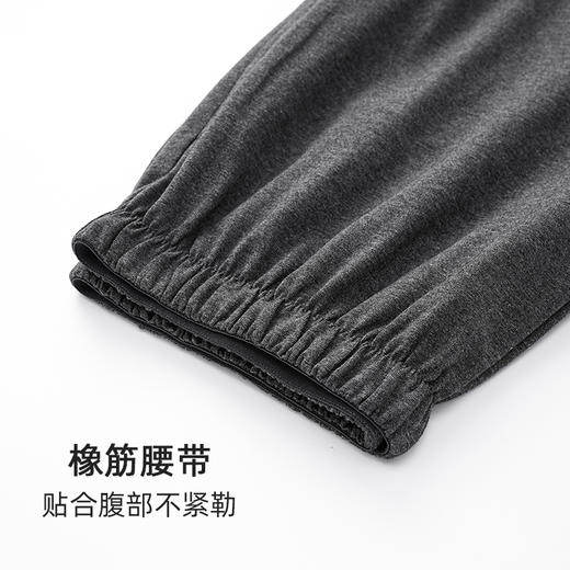 【抗菌新疆棉】自然醒灰色空间夏季纯棉短袖情侣睡衣纯色短裤大码家居服男凉爽7A抗菌新疆棉套装JLM 商品图8