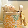 波西米亚手提收纳篮子布艺零食玩具收纳 商品缩略图1
